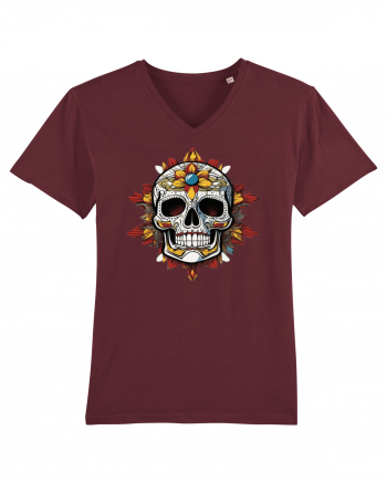 Mandala Skull Burgundy