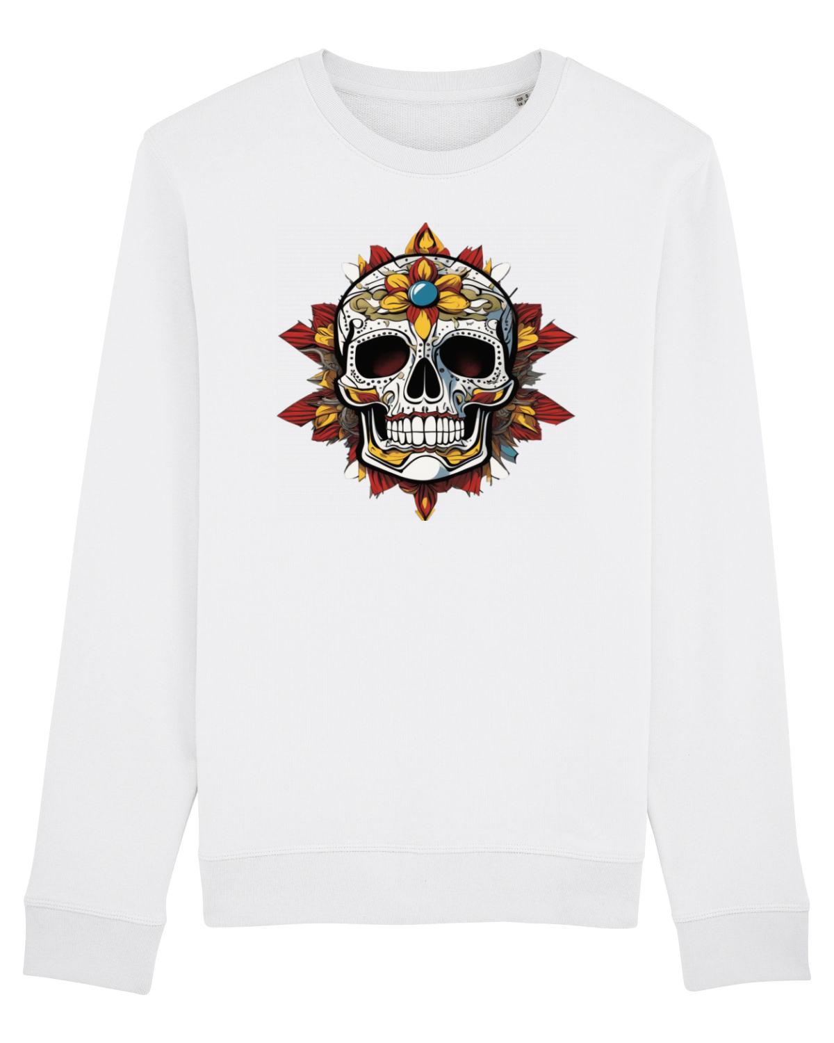 Bluză mânecă lungă Unisex Rise White