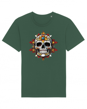 Mandala Skull Bottle Green