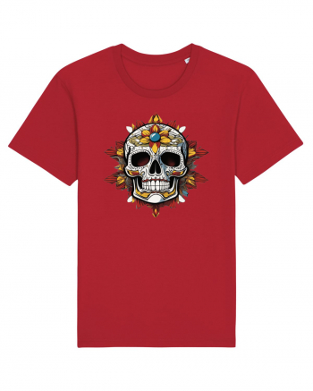 Mandala Skull Red