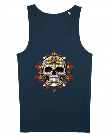 Mandala Skull Navy