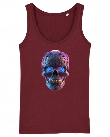 Mandala Skull 3D Burgundy