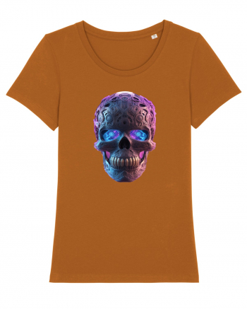 Mandala Skull 3D Roasted Orange