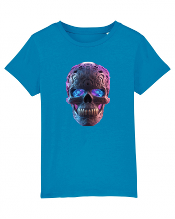 Mandala Skull 3D Azur