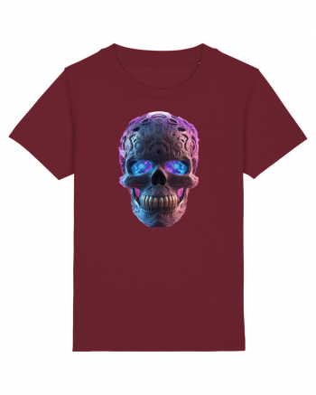 Mandala Skull 3D Burgundy