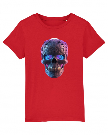 Mandala Skull 3D Red