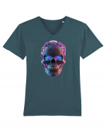 Mandala Skull 3D Tricou mânecă scurtă guler V Bărbat Presenter