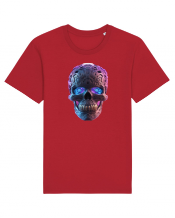Mandala Skull 3D Red