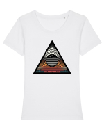 Dark Elemnts 05 Tricou mânecă scurtă guler larg fitted Damă Expresser