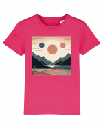 Natura munti soare si mare Tricou mânecă scurtă  Copii Mini Creator