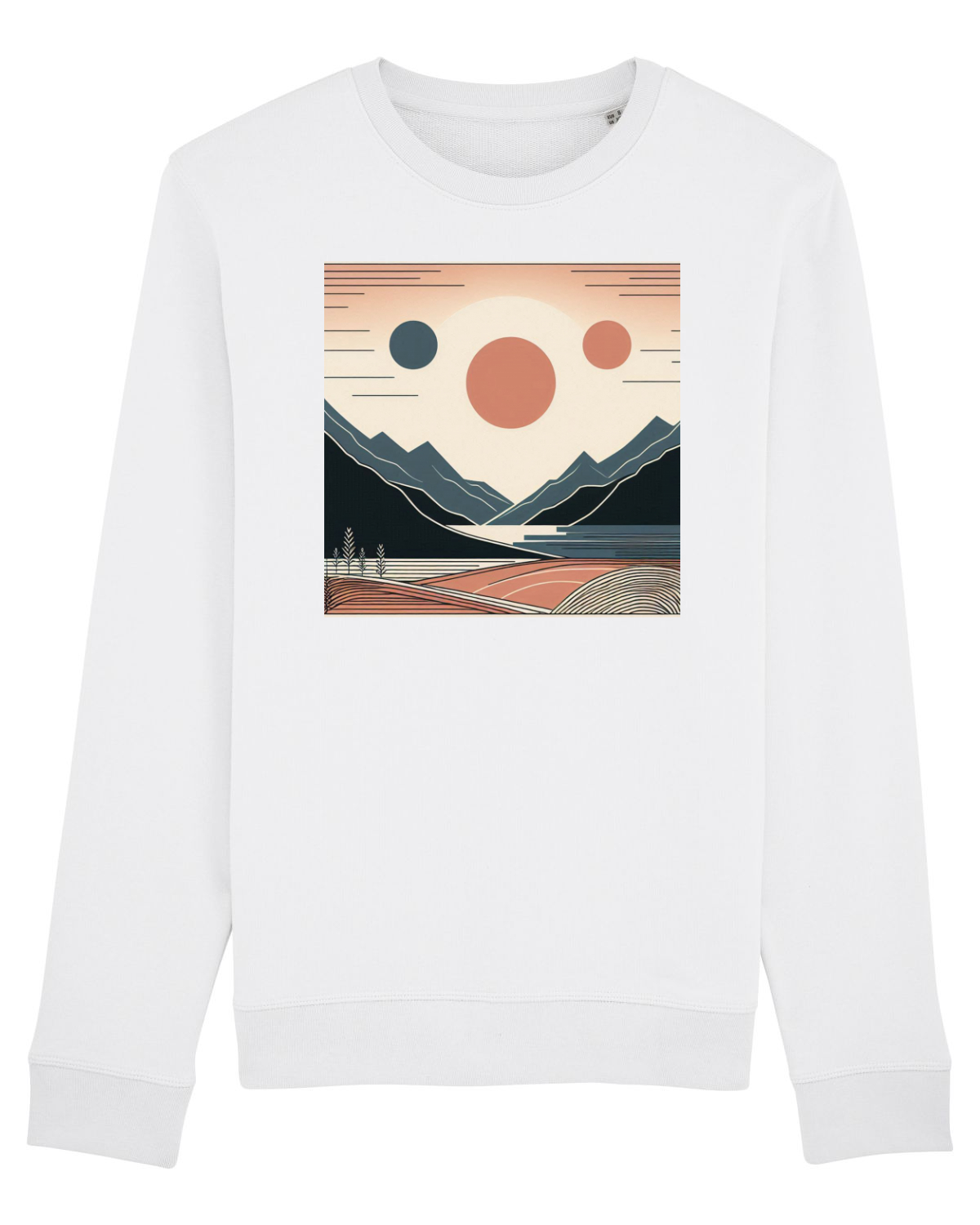 Bluză mânecă lungă Unisex Rise White