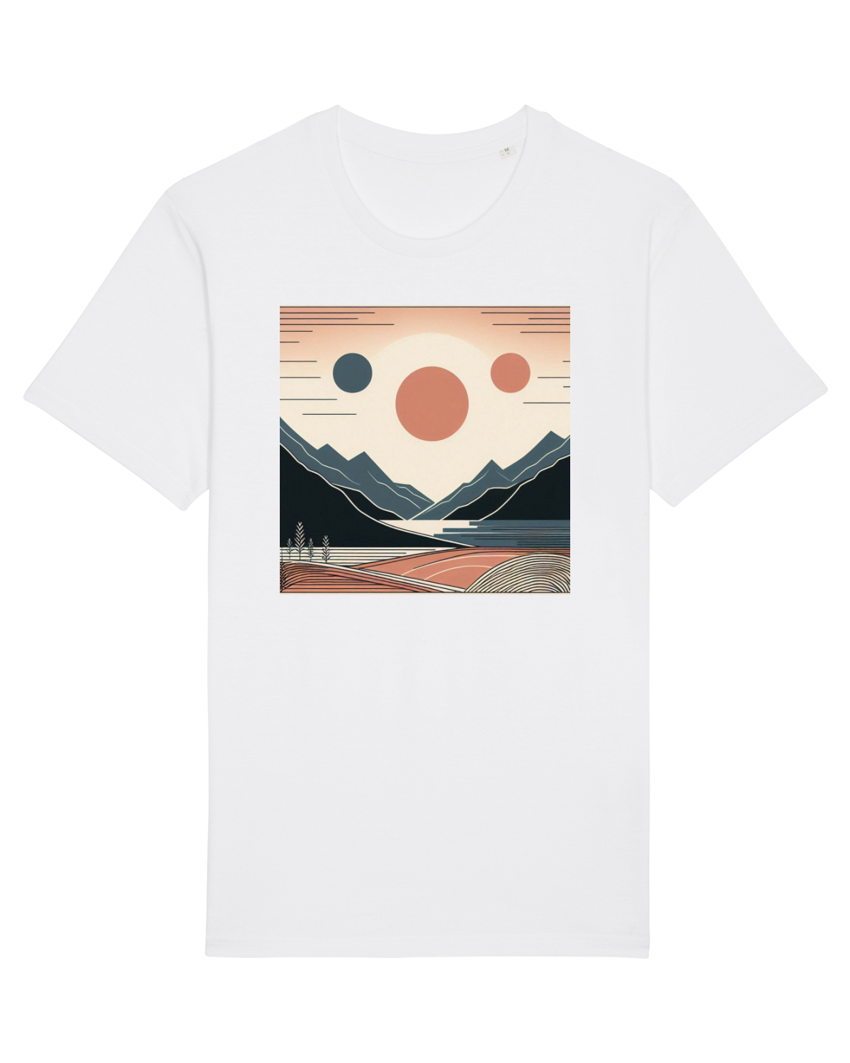 Tricou mânecă scurtă Unisex Rocker White