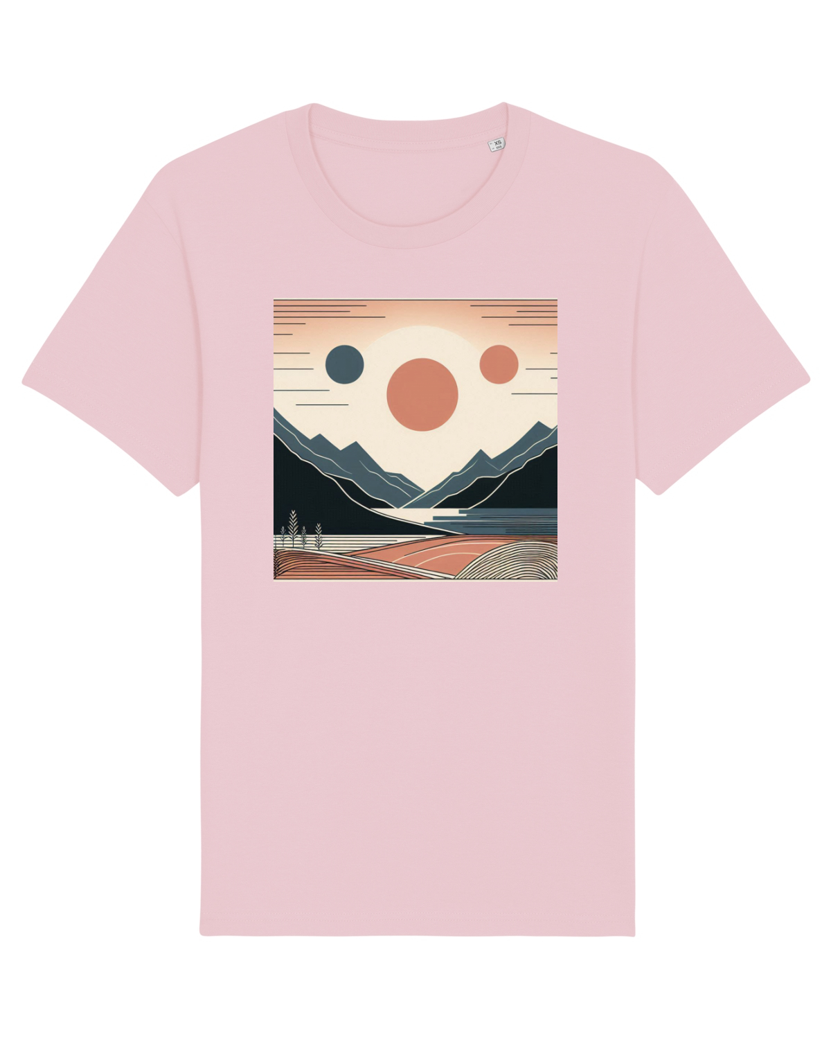 Tricou mânecă scurtă Unisex Rocker Cotton Pink