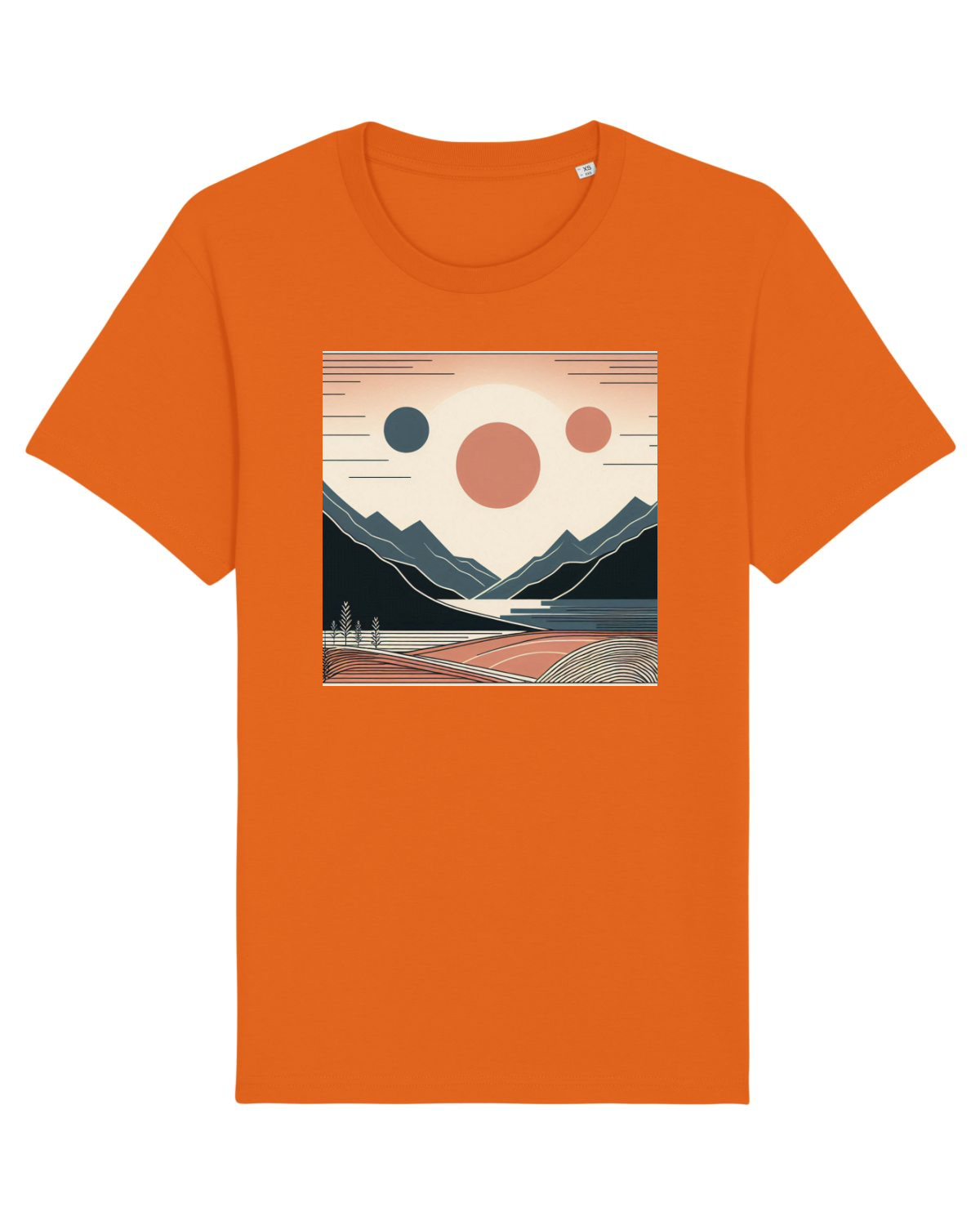 Tricou mânecă scurtă Unisex Rocker Bright Orange