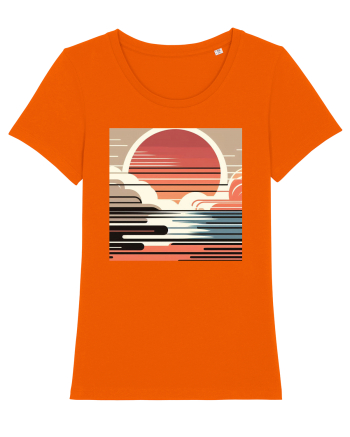 Sunset - soare dupa nori pufosi Bright Orange