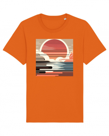 Sunset - soare dupa nori pufosi Bright Orange