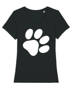Kitty paw Tricou mânecă scurtă guler larg fitted Damă Expresser