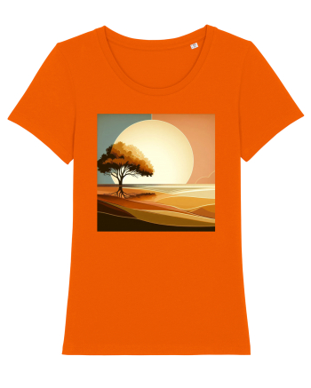 Tree under the sun Bright Orange