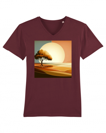 Tree under the sun Burgundy