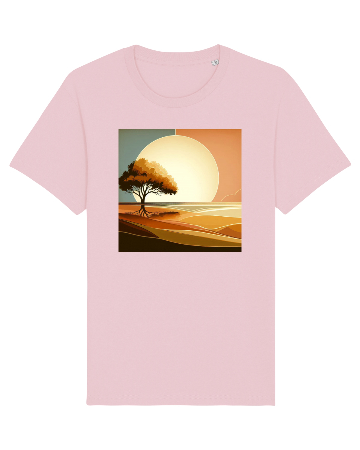 Tricou mânecă scurtă Unisex Rocker Cotton Pink