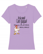 Hola,mami! Que guapa. Tricou mânecă scurtă guler larg fitted Damă Expresser