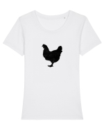 Gaina Tricou mânecă scurtă guler larg fitted Damă Expresser