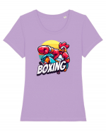 Cocosul Boxer - Pentru iubitorii sportului de contact, boxul Tricou mânecă scurtă guler larg fitted Damă Expresser