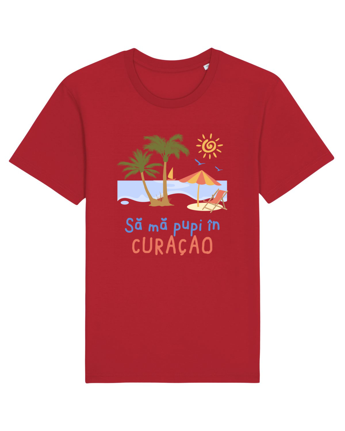 Tricou mânecă scurtă Unisex Rocker Red