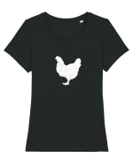 Gaina Tricou mânecă scurtă guler larg fitted Damă Expresser
