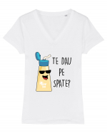 Te dau pe spate? Tricou mânecă scurtă guler V Damă Evoker