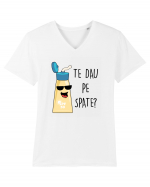 Te dau pe spate? Tricou mânecă scurtă guler V Bărbat Presenter