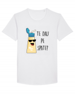 Te dau pe spate? Tricou mânecă scurtă guler larg Bărbat Skater