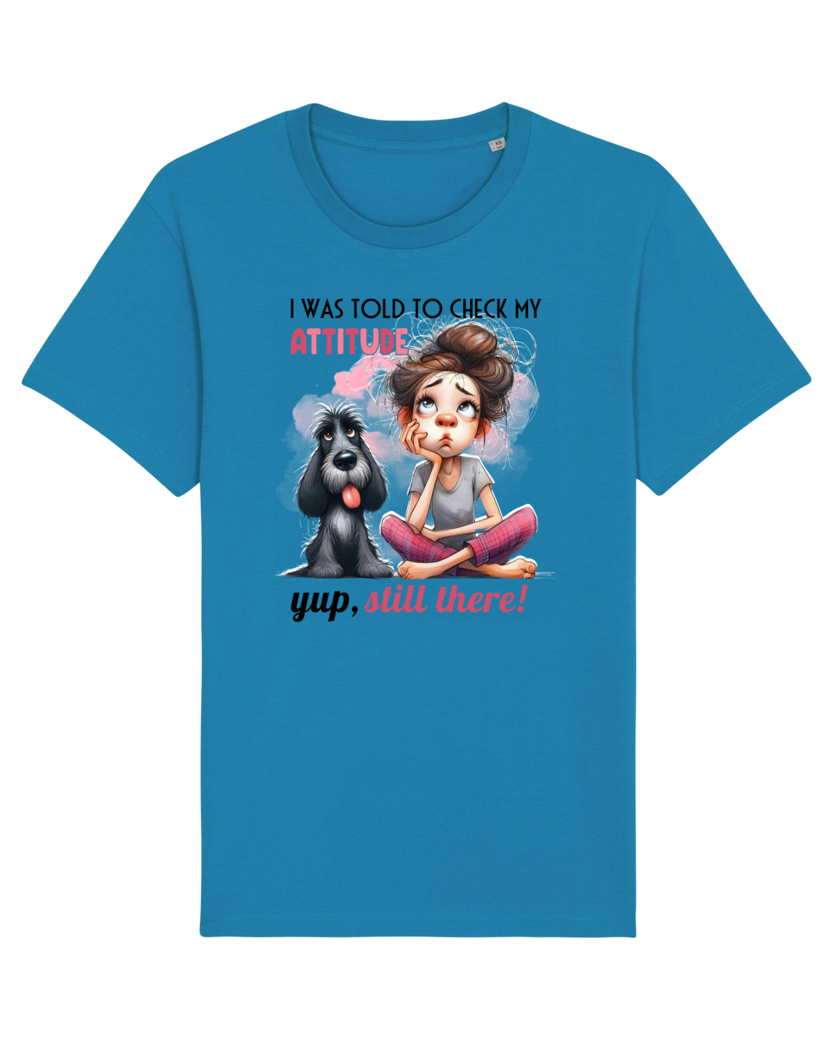 Tricou mânecă scurtă Unisex Rocker Azur