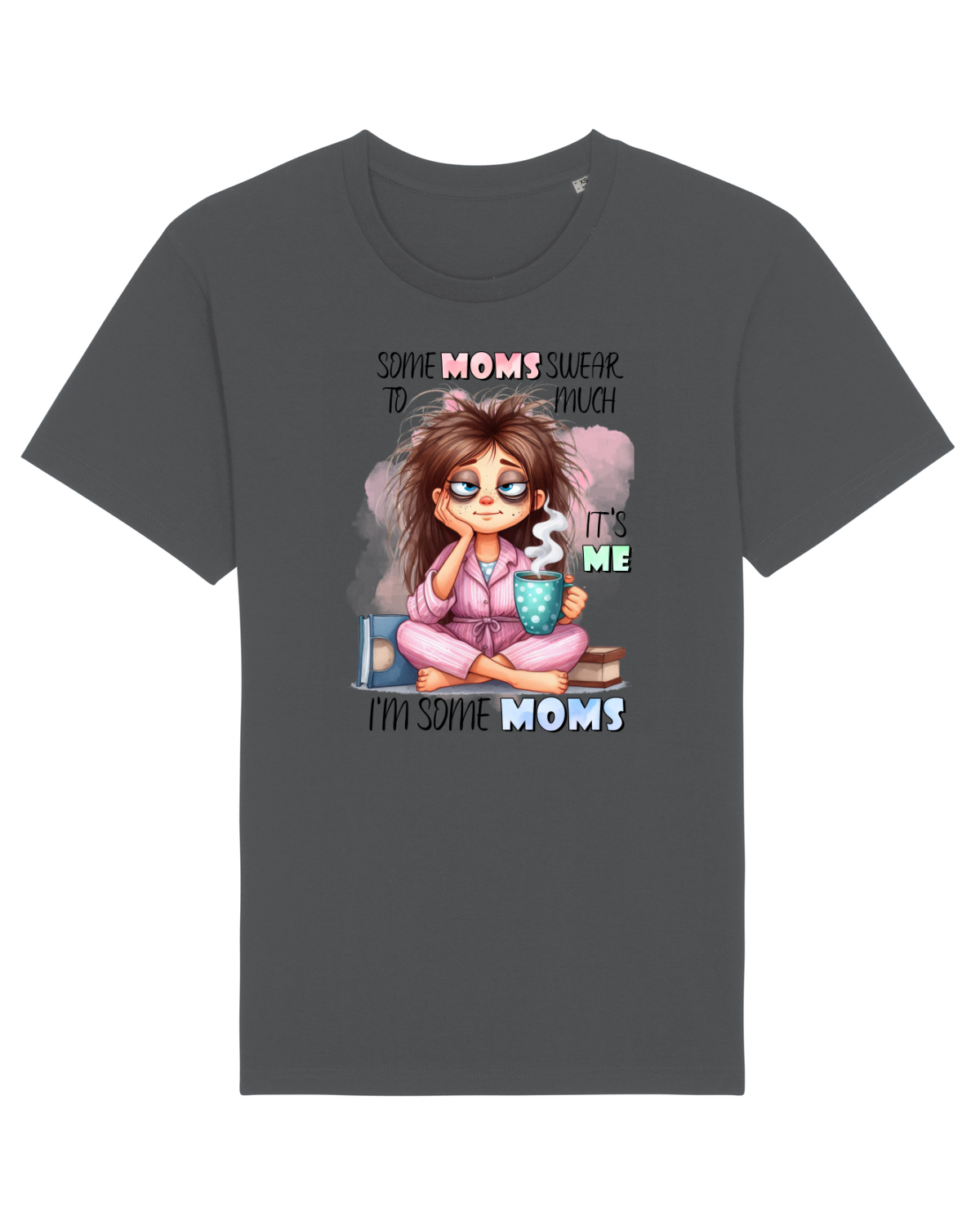 Tricou mânecă scurtă Unisex Rocker Anthracite