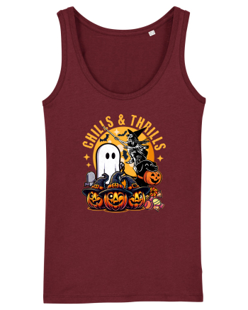 Halloween  Fantoma ce plimba catelul -  Chills & Thrills Burgundy