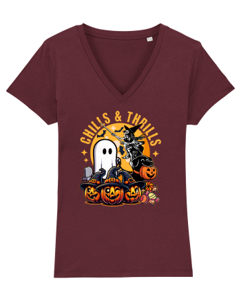 Halloween  Fantoma ce plimba catelul -  Chills & Thrills Burgundy