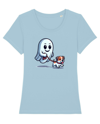 Halloween Fantoma Si Catelul La Plimbare Sky Blue