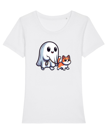 Halloween Fantoma Plimba Pisica White