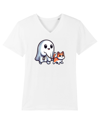 Halloween Fantoma Plimba Pisica White