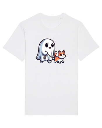 Halloween Fantoma Plimba Pisica White