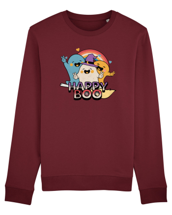 Halloween Happy Boo Fantomele Simpatice Burgundy