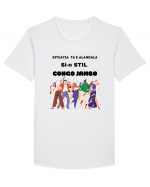 Congo jambo Tricou mânecă scurtă guler larg Bărbat Skater