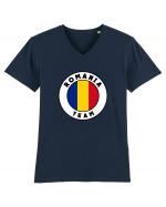 Romania Team Tricou mânecă scurtă guler V Bărbat Presenter