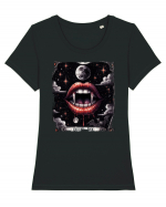 Bite Me Tricou mânecă scurtă guler larg fitted Damă Expresser