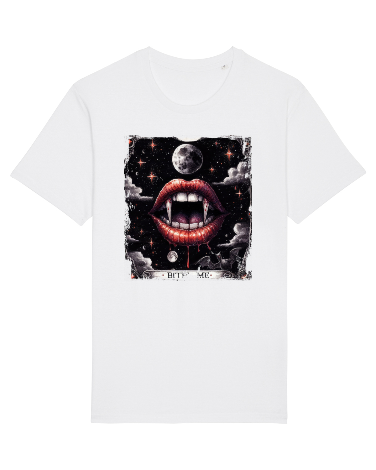 Tricou mânecă scurtă Unisex Rocker White
