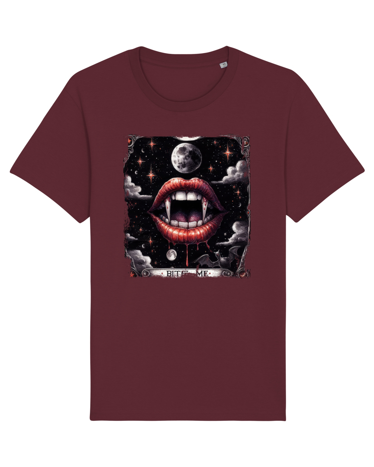 Tricou mânecă scurtă Unisex Rocker Burgundy