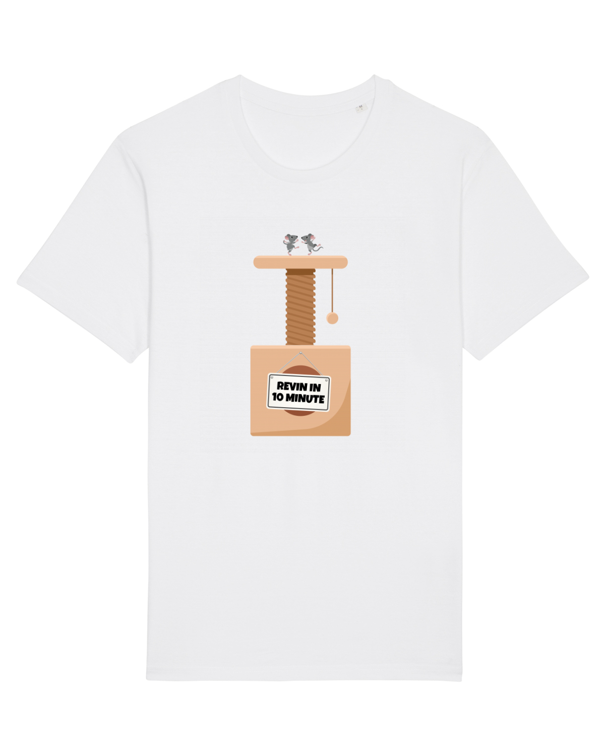 Tricou mânecă scurtă Unisex Rocker White
