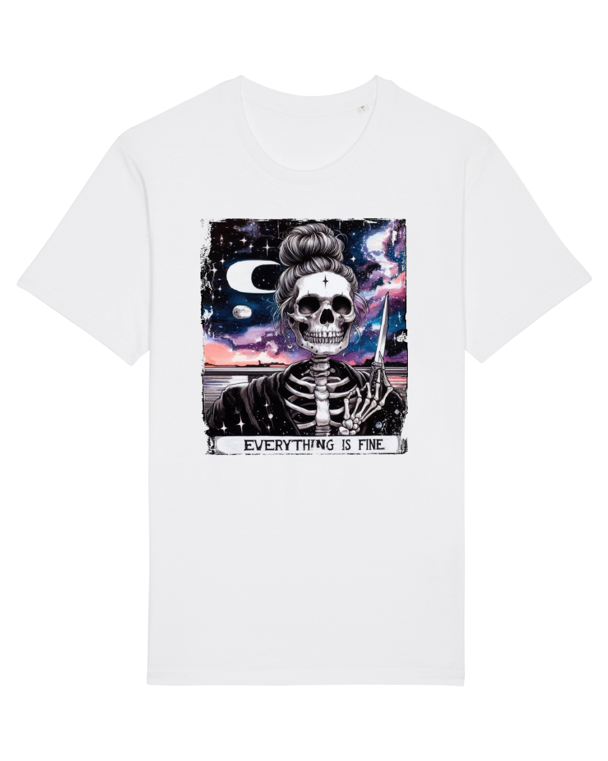 Tricou mânecă scurtă Unisex Rocker White