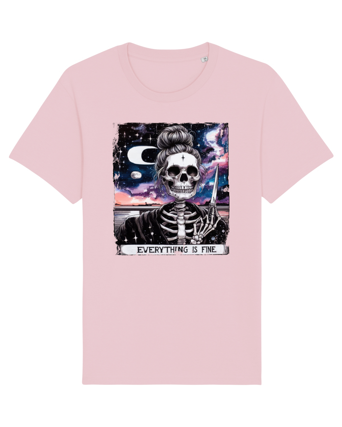 Tricou mânecă scurtă Unisex Rocker Cotton Pink