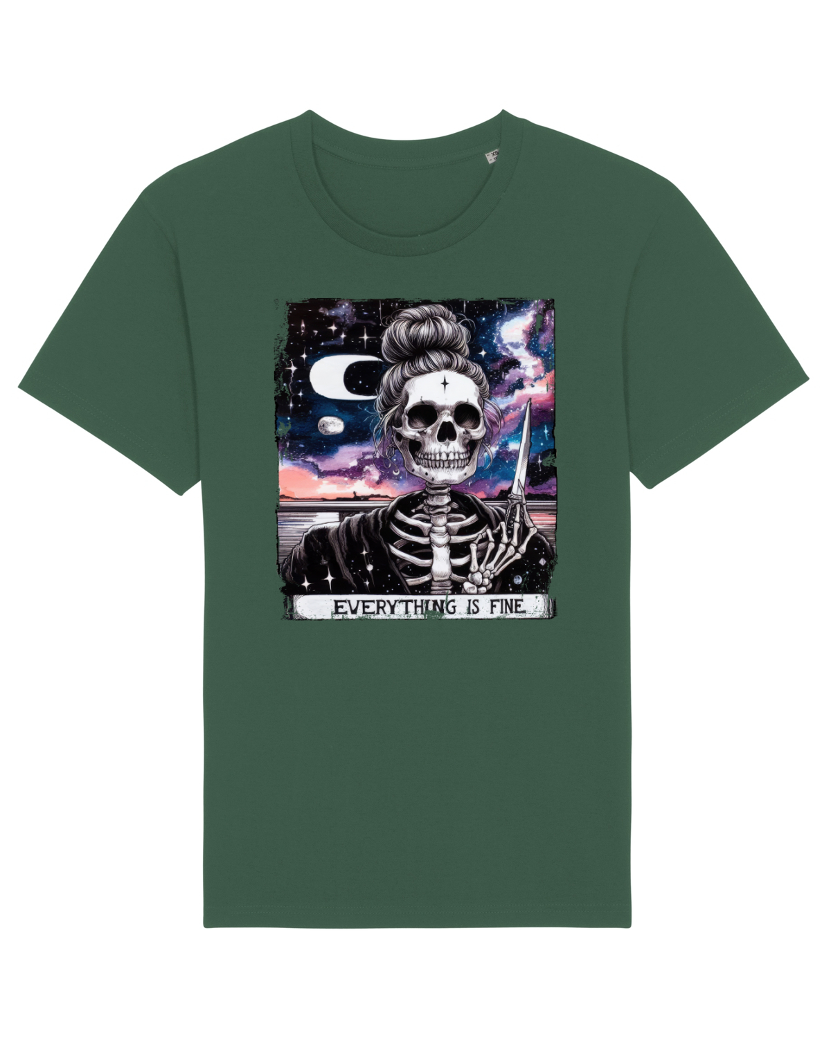 Tricou mânecă scurtă Unisex Rocker Bottle Green